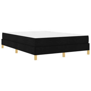 Cama tipo Box Spring Negro. Marrón 160 x 200 cm H