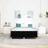 Cama tipo Box Spring Negro. Marrón 160 x 200 cm 5
