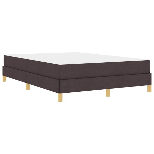 Cama Box Castanho 160 x 200 cm Tecido. Madeira de Engenharia M 2