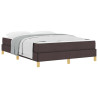 Cama Box Castanho 160 x 200 cm Tecido. Madeira de Engenharia 3