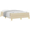 Cama tipo Box Spring Crema. Marrón 160 x 200 cm 3