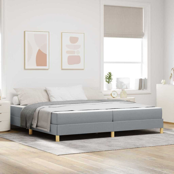 Cama tipo Box Spring Taupe. Marrón 200 x 200 cm D