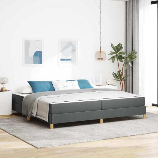 Cama tipo Box Spring Taupe. Marrón 200 x 200 cm D