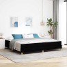 Cama Box Preto. Marrom 200 x 200 cm 1