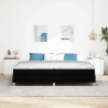 Cama tipo Box Spring Negro. Marrón 200 x 200 cm 5