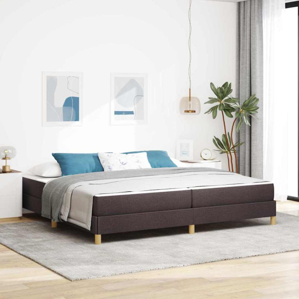 Cama tipo Box Spring Marrón 200 x 200 cm D
