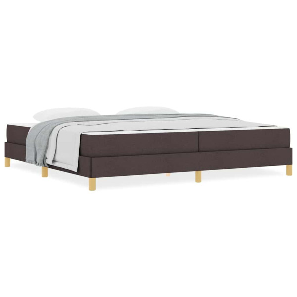 Cama Box Castanho 200 x 200 cm Tecido. Madeira de Engenharia M 4
