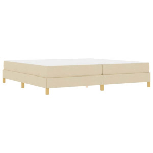 Cama Box Creme. Marrom 200 x 200 cm H