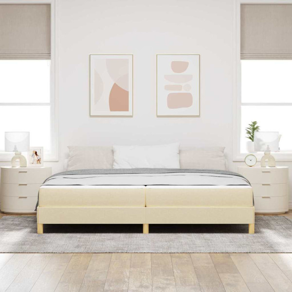 Cama Box Creme. Marrom 200 x 200 cm M 5