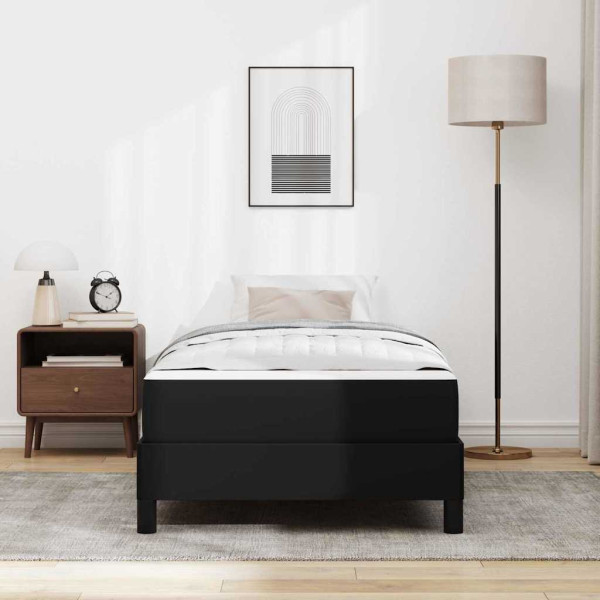 Cama Outros Preto 90 x 190 cm Couro sintético M 5