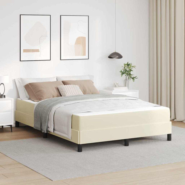 Cama Otro Crema 140 x 190 cm Cuero sintético D