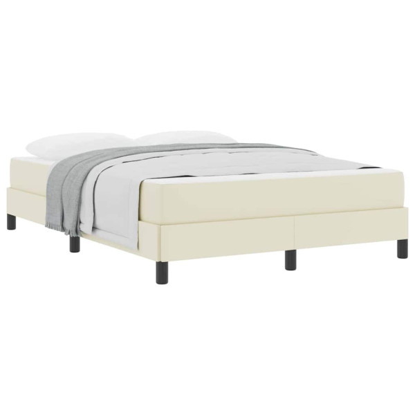 Cama Outros Creme 140 x 190 cm Couro sintético M 3
