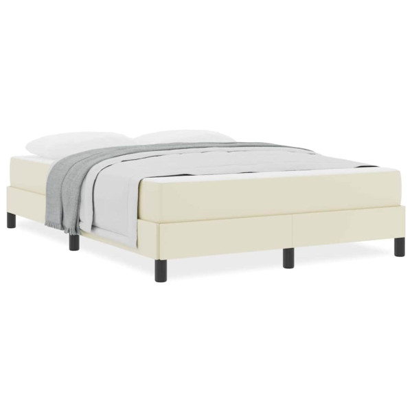 Cama Outros Creme 140 x 190 cm Couro sintético M 4