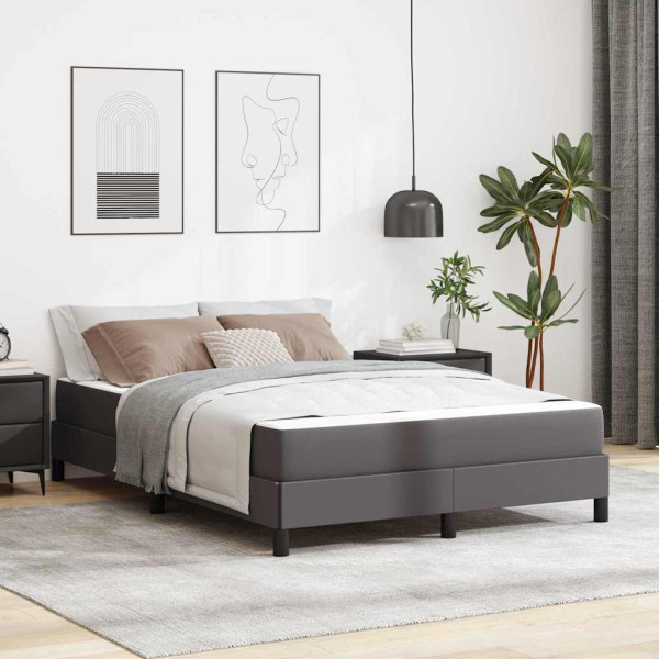 Cama Otro Gris 140 x 200 cm Cuero sintético D