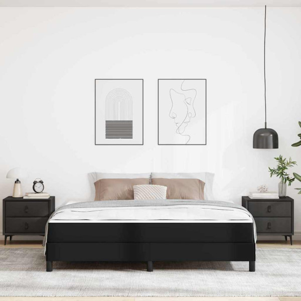 Cama Otro Negro 180 x 200 cm Cuero sintético M 5