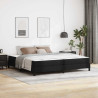Cama Outros Preto 200 x 200 cm Couro sintético 1