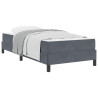 Cama box spring con colchón Gris oscuro 90 x 200 cm Terciopelo 3