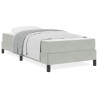 Cama box spring com colchão Cinzento-claro 100 x 200 cm Veludo 4