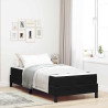 Cama box spring com colchão Preto 100 x 200 cm Veludo 1