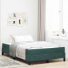 Cama box spring con colchón Verde oscuro 120 x 190 cm 1