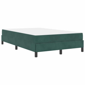 Cama box spring com colchão Verde Escuro 120 x 190 cm Veludo H