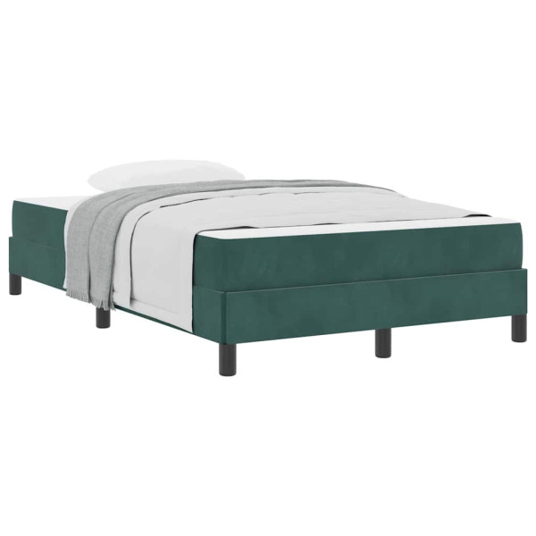 Cama box spring com colchão Verde Escuro 120 x 190 cm Veludo M 3