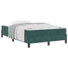 Cama box spring com colchão Verde Escuro 120 x 190 cm Veludo 3