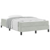 Cama box spring con colchón Gris Claro 120 x 200 cm Terciopelo 3