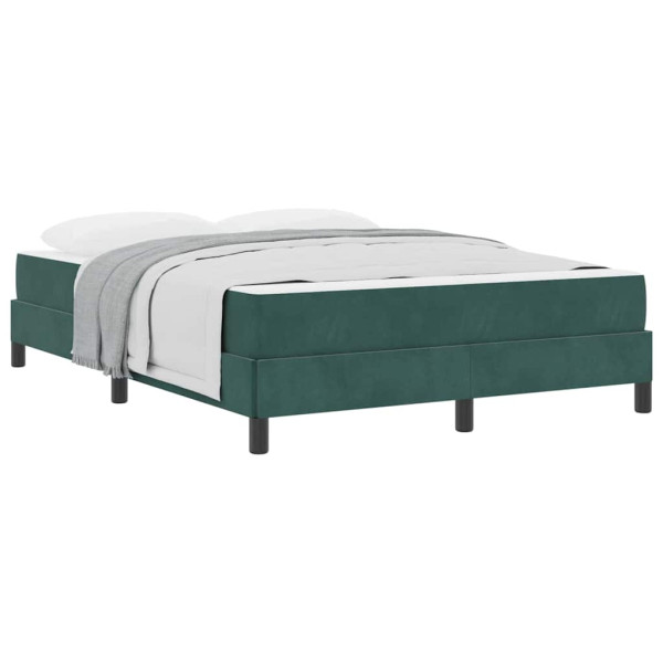 Cama box spring con colchón Verde oscuro 140 x 190 cm M 3