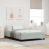 Cama box spring com colchão Cinzento-claro 160 x 200 cm Veludo 1
