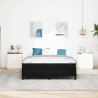 Cama box spring com colchão Preto 160 x 200 cm Veludo 5