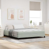 Cama box spring com colchão Cinzento-claro 180 x 200 cm Veludo 1