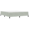 Cama box spring com colchão Cinzento-claro 180 x 200 cm Veludo 2
