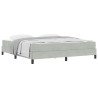 Cama box spring com colchão Cinzento-claro 180 x 200 cm Veludo 3