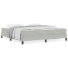 Cama box spring con colchón Gris Claro 180 x 200 cm Terciopelo 4