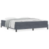 Cama box spring com colchão Cinza Escuro 180 x 200 cm Veludo 4