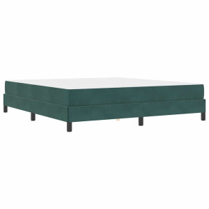 Cama box spring com colchão Verde Escuro 180 x 200 cm Veludo H