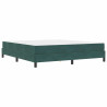 Cama box spring con colchón Verde oscuro 180 x 200 cm 2