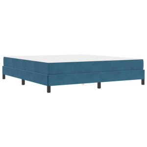 Cama box spring con colchón Azul Oscuro 180 x 200 cm Terciopelo H