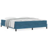 Cama box spring com colchão Azul Escuro 180 x 200 cm Veludo 4