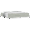 Cama box spring com colchão Cinzento-claro 200 x 200 cm Veludo 4