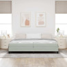 Cama box spring com colchão Cinzento-claro 200 x 200 cm Veludo 5