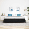 Cama box spring com colchão Preto 200 x 200 cm Veludo 5