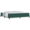 Cama box spring com colchão Verde Escuro 200 x 200 cm Veludo 4