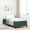 Cama box spring com colchão Verde Escuro 80 x 220 cm Veludo 1