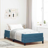 Cama box spring con colchón Azul Oscuro 80 x 220 cm Terciopelo 1