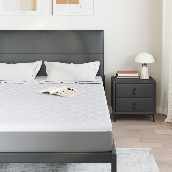 Protetores de Colchão Branco 160 x 200 cm Poliéster sem cola M 3