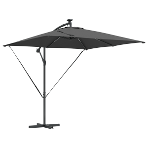 Parasol de cantilever tipo plátano Antracita 249 x 249 x 250 cm H