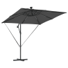Parasol de cantilever tipo plátano Antracita 249 x 249 x 250 cm 4