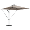 Parasol de cantilever tipo plátano Taupé 249 x 249 x 250 cm 1